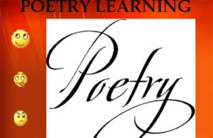 Poetry Learning poetry learning