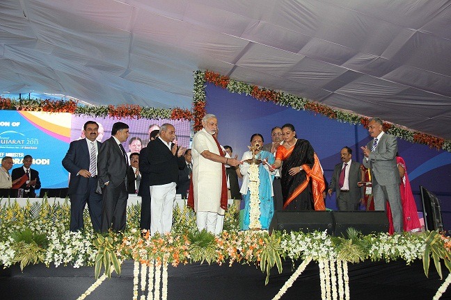 Narendra Modi inaugurates the Vibrant Gujarat Global Trade Show